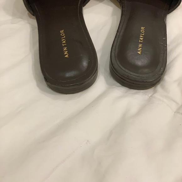 Ann Taylor Nadia Haircalf Tassel Slides - Picture 5 of 8